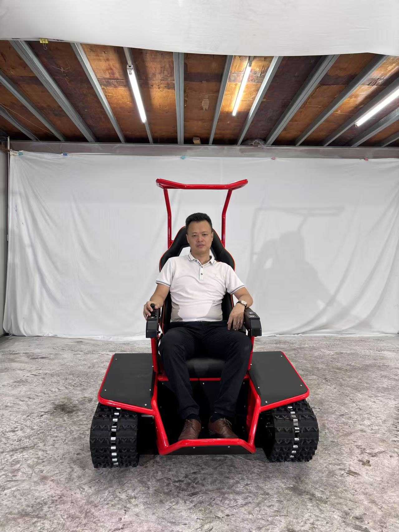 Kursi Roda Listrik 72V Dual Track Cocog kanggo Kabeh Terrain.
