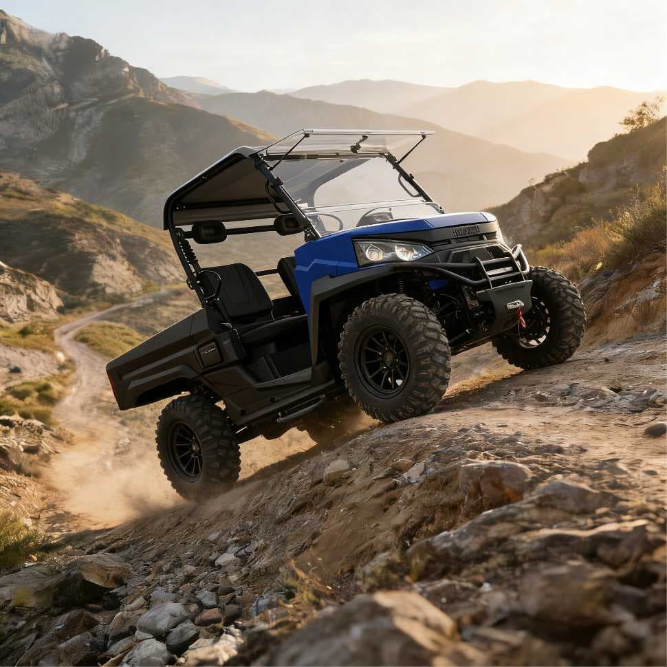 73.6V 150Ah 4WD Electric UTV PKE Keyless EPS kanggo Farm Hunting