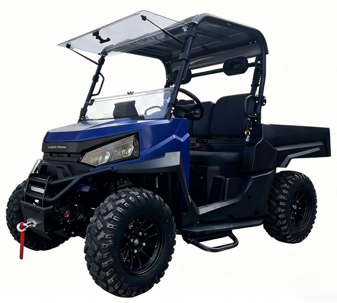 73.6V Listrik UTV 10KW AC Motor 80-100km Range kanggo Maintenance Properti