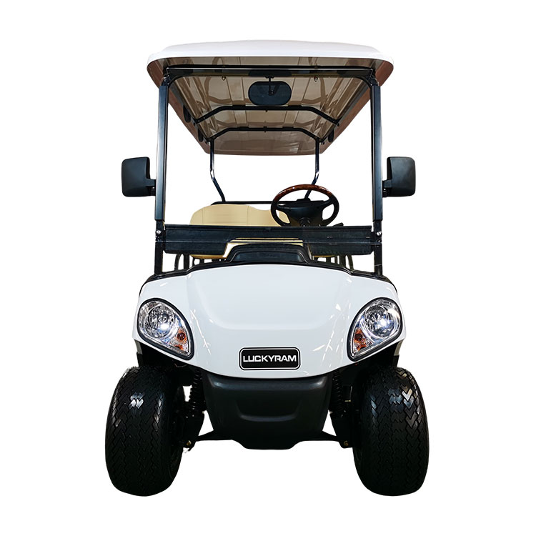 Kréta golf listrik 4 kursi dhuwur, dilengkapi baterei lithium