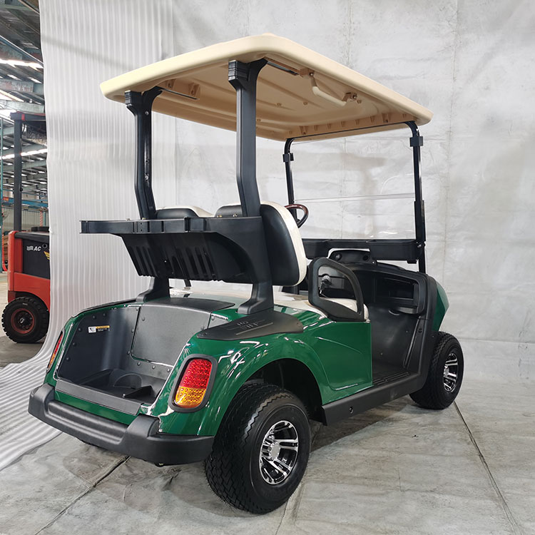 Multi-werna 2 kursi golf cart elektrik, dilengkapi baterei lithium